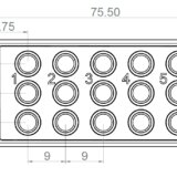 Ibidi 15 well slide drawing 1