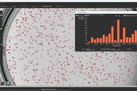 3 D colonies demarcationhistogram