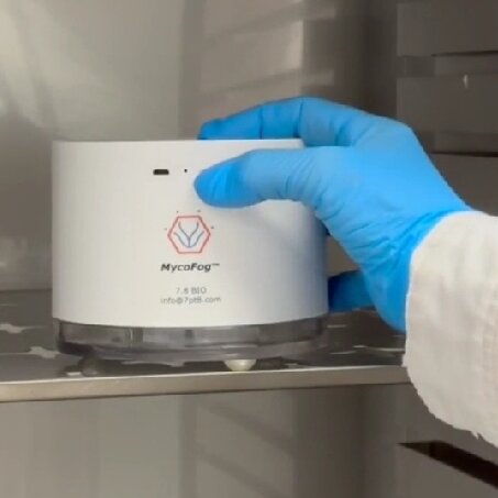 Hand in incubator